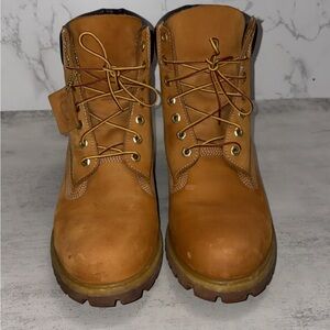 MENS Timberland Premium 6 IN Waterproof Boot Wheat Nubuck